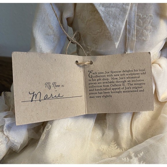 Joe Spencer Gathered Traditions Doll Winter Pixie Marie Retired Rare With Tag - Picture 11 of 13